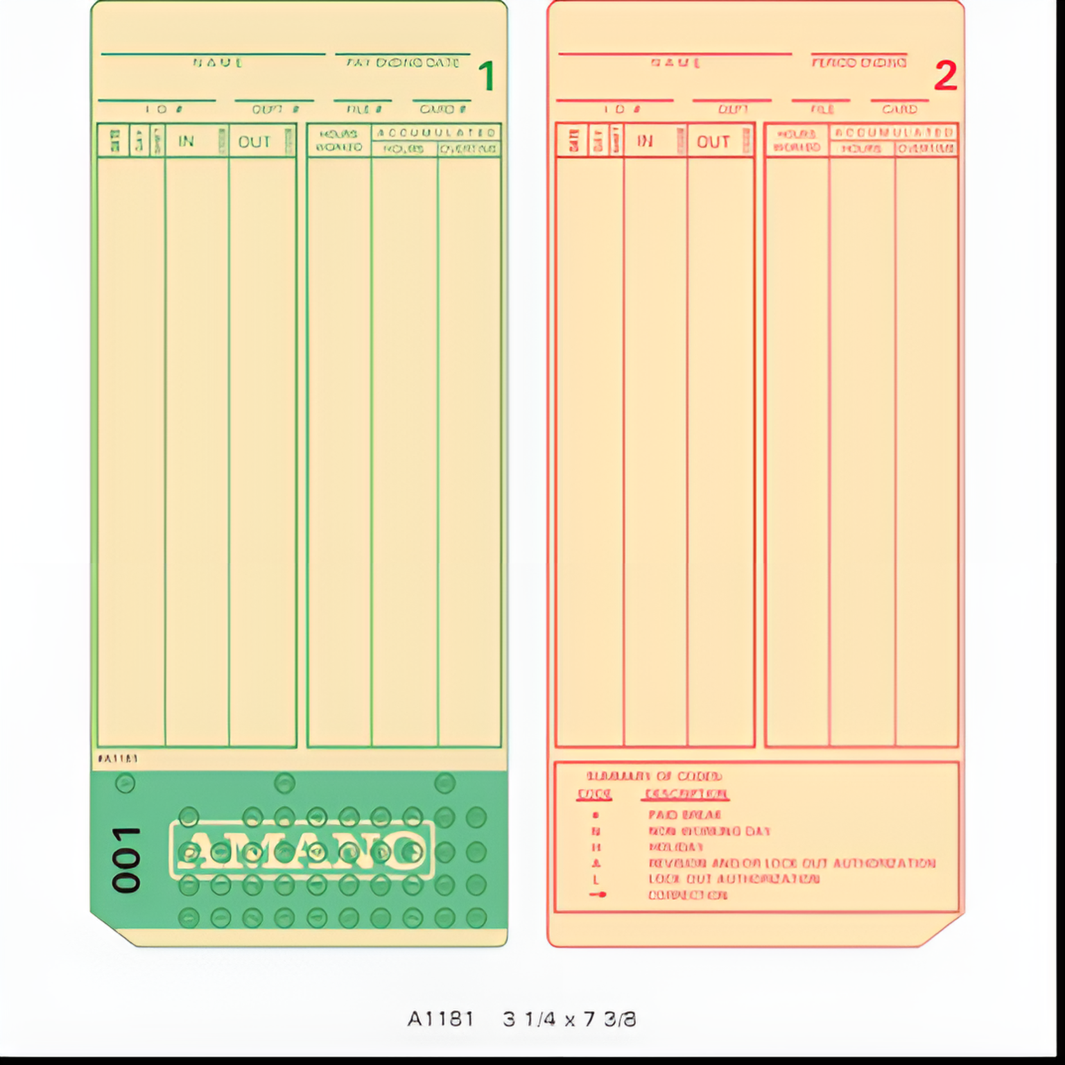 Cartes de pointage – Solutions Time Data